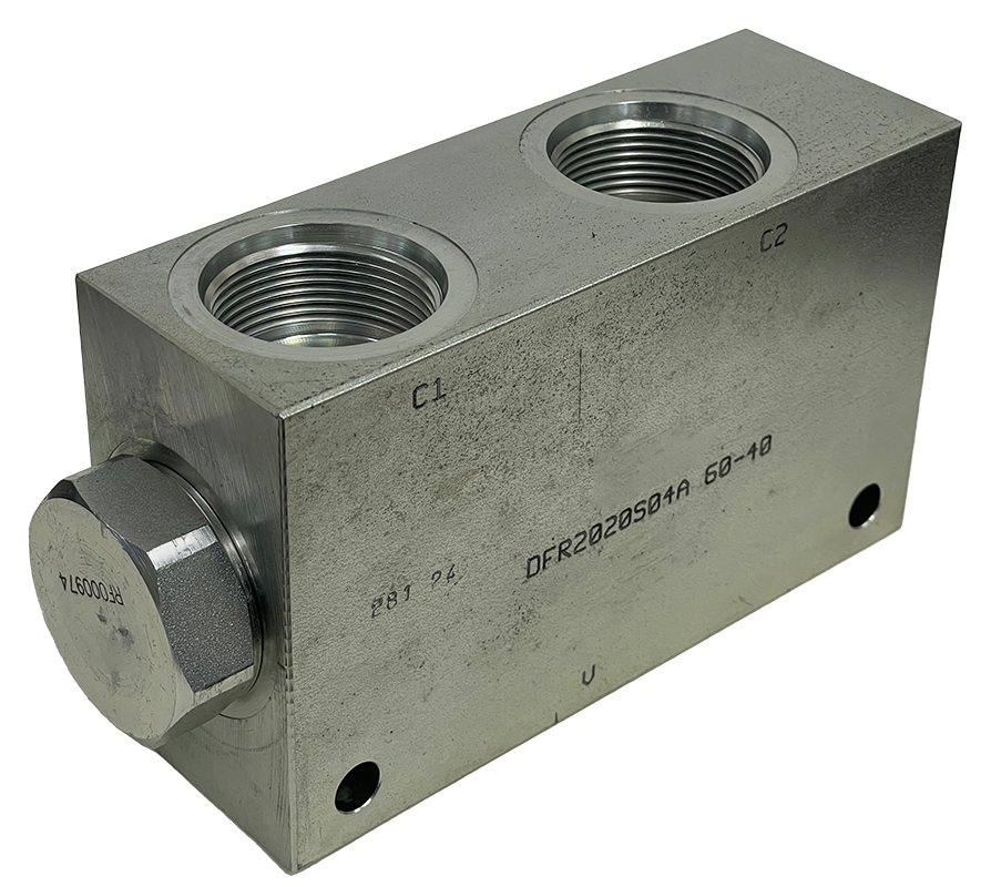 DFR202004A 60-40|Steel 60/40 flow divider