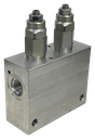 PR21076A|Double counterbalance valve 500-3000 psi, 8 ORB ports