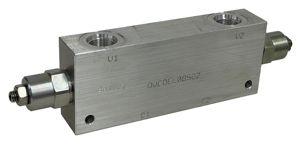 OVCDEL08S02|Counterbalance valve and body #8 SAE ports