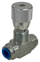 STU-400-SAE 9/16-18 | 1/4" Inline Flow Control valve c/w 3/8" ORB Ports