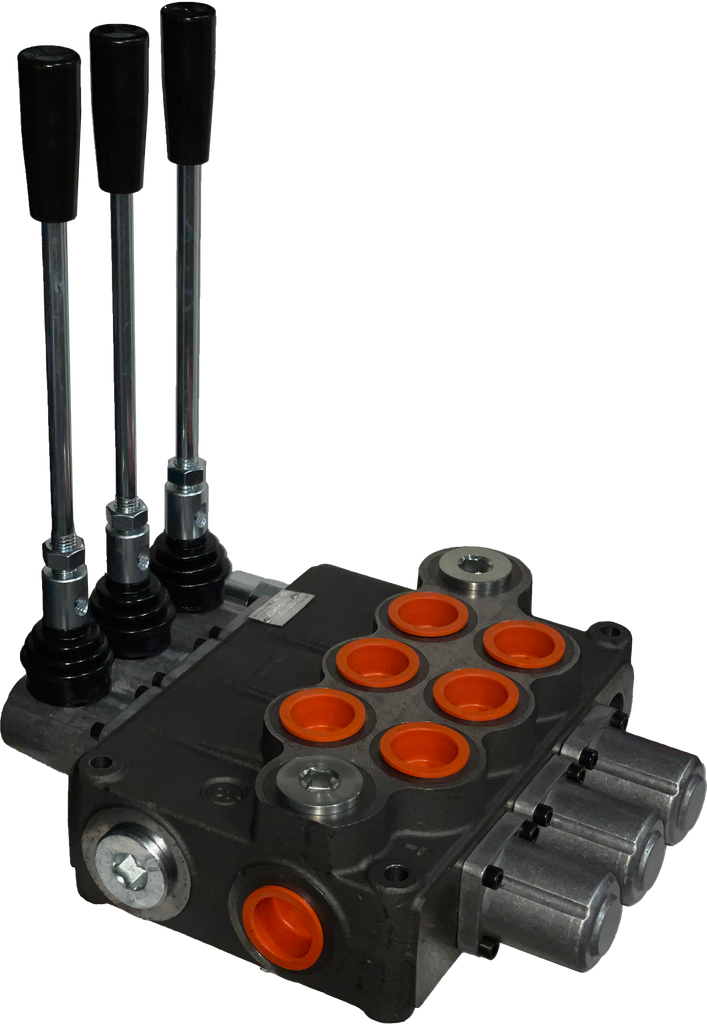 03P120/3x(A1KZ1)-S|3 Spool P120 valve with levers