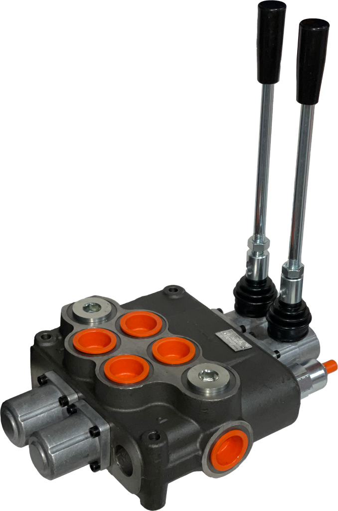 02P120/2x(A1KZ1)-S|2 Spool P120 valve with levers