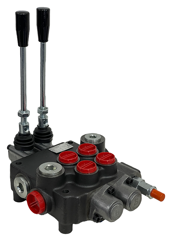 2Z80/1/2x(A1KZ1)-S|2 Spool Z80 valve with levers