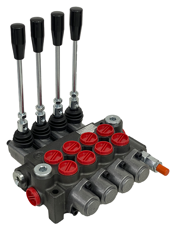 4Z50/1/4x(A1KZ1)-S|4 Spool Z50 valve with levers