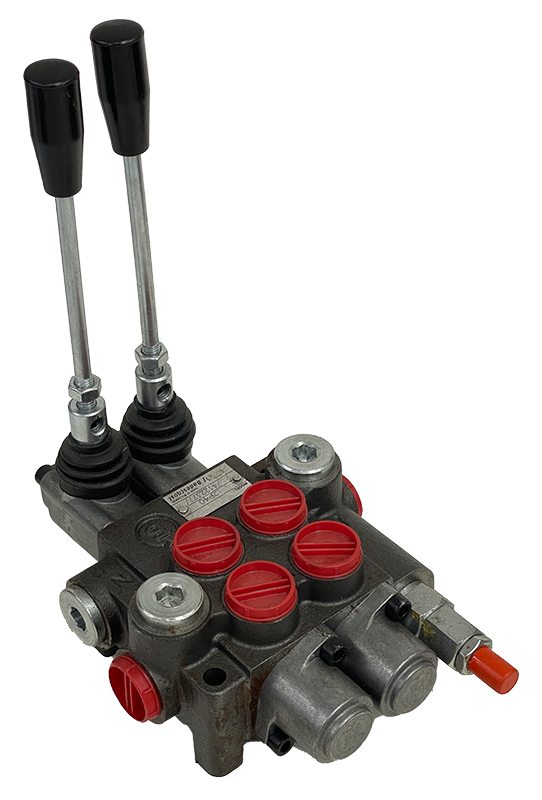 2P401Ap1Ap1SKZI|2 spool valve with handles and metering spools