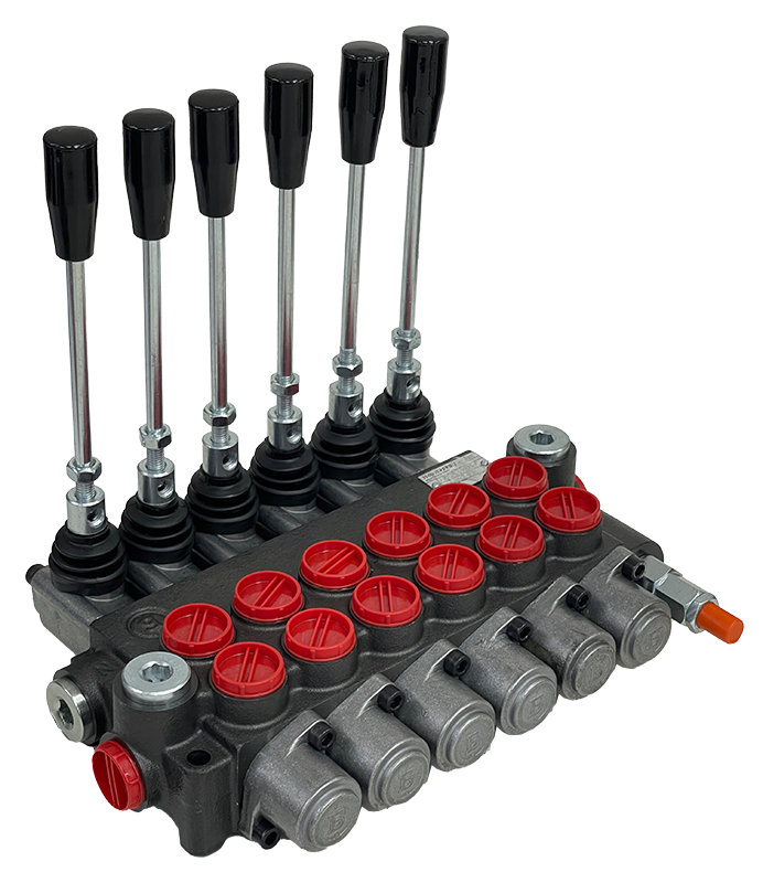 06Z50/6x(A1KZ1)-S|6 Spool Z50 valve with levers