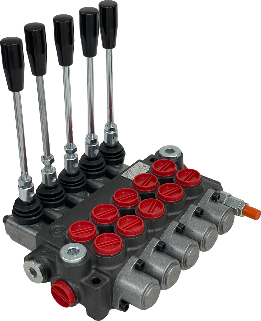05Z50/5x(A1KZ1)-S|5 Spool Z50 valve with levers