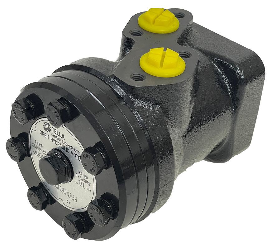 SMRS-32-AKW|32 CC Hydraulic Motor 1" shaft 4 Bolt #10 ports