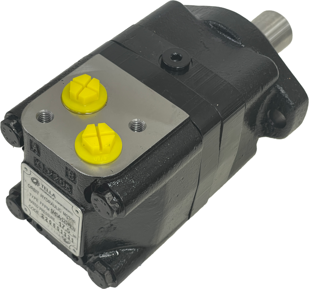 SMSA-125-BLW|125 CC motor 2 bolt SAE A mount 1.25" shaft with threaded mount holes for relief by ports. #10 SAE Ports