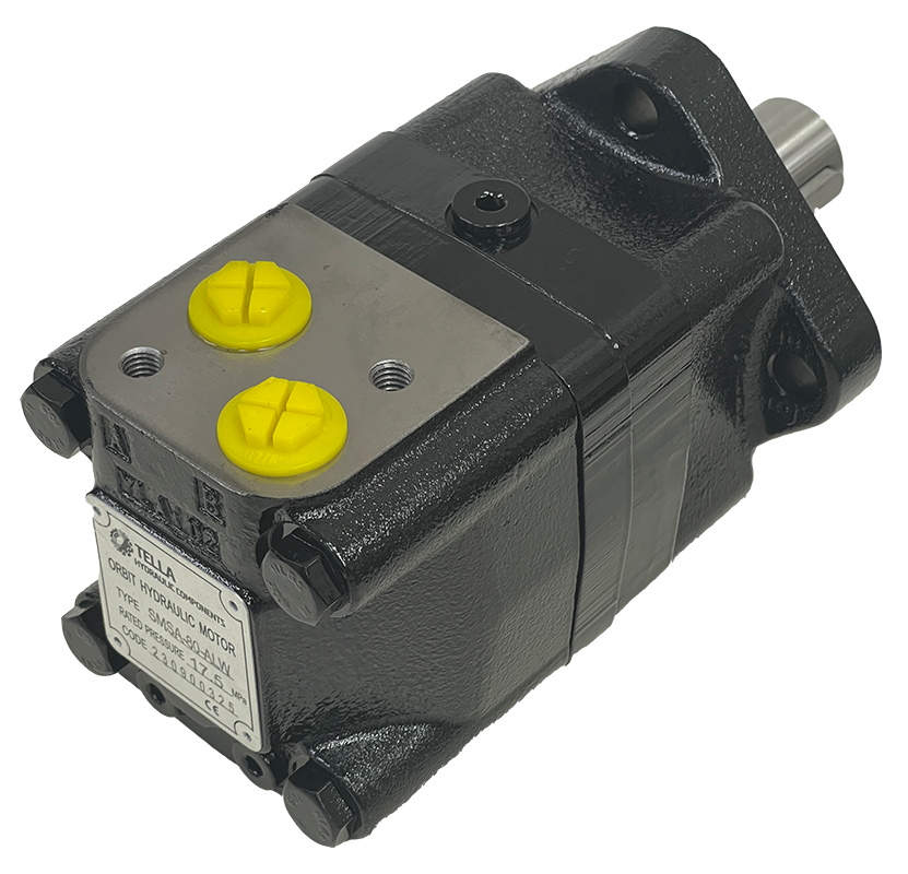 SMSA-80-ALW|80 CC motor 4 bolt SAE A mount 1.25" shaft with threaded mount holes for relief by ports. #10 SAE Ports
