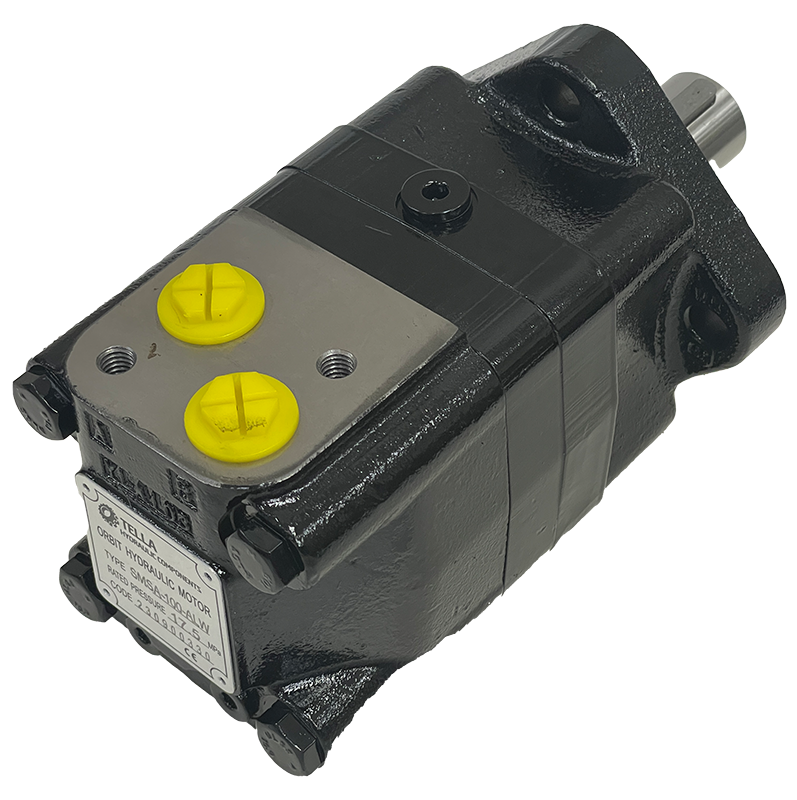 SMSA-100-ALW|100 cc Motor 4 Bolt SAE A Mount 1.25 Shaft with threaded holes by ports for relief by ports #10 SAE ports