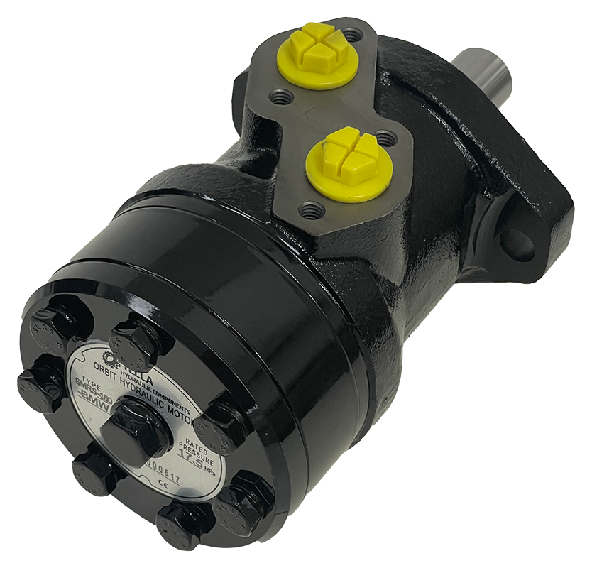 SMRS-160-BMW|160 CC Hydraulic Motor 2 Bolt SAE A 25mm keyed shaft 5/8 SAE offset ports