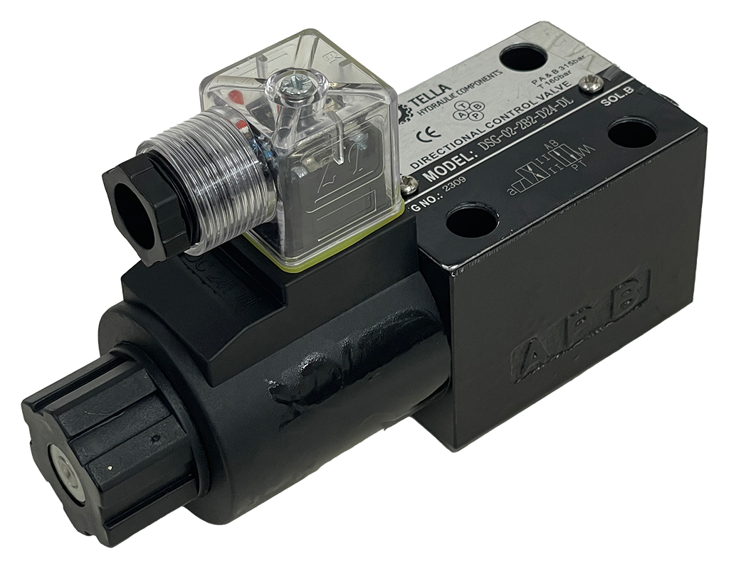 DSG-02-2B2-D24-DL|2 Postion spring return Single Solenoid 24VDC DIN