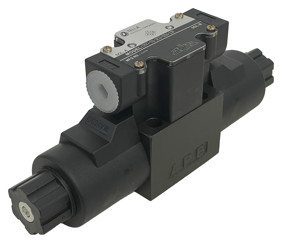 DSG-02-3C2-D24-LW|D03 valve, 3 position, all ports closed, 24VDC wire box