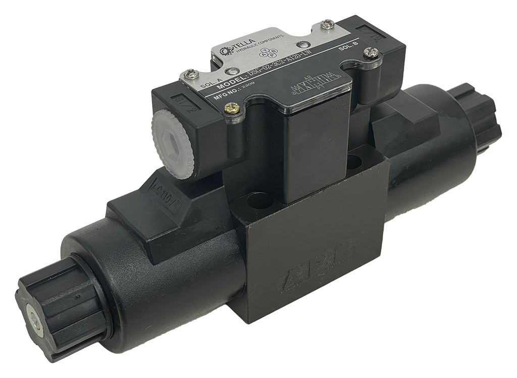 DSG-02-3C2-A120-LW|D03 valve, 3 position, all ports closed, 120VAC wire box