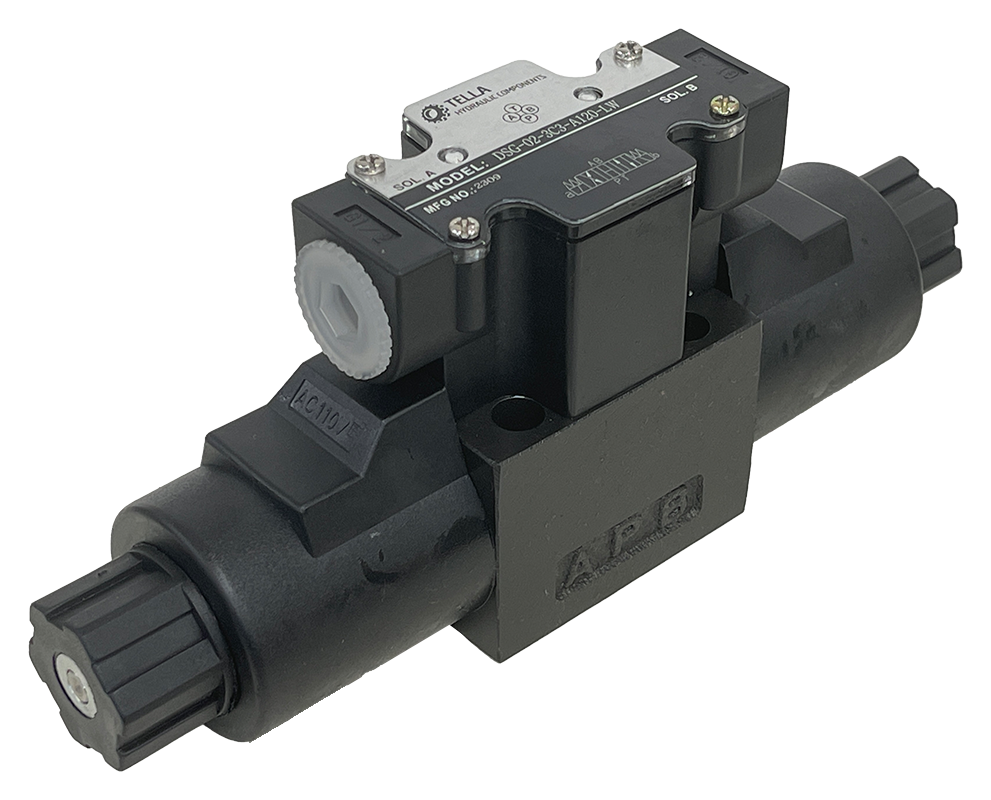 DSG-02-3C3-A120-LW|D03 valve, 3 position, all ports open, 120VAC wiring box