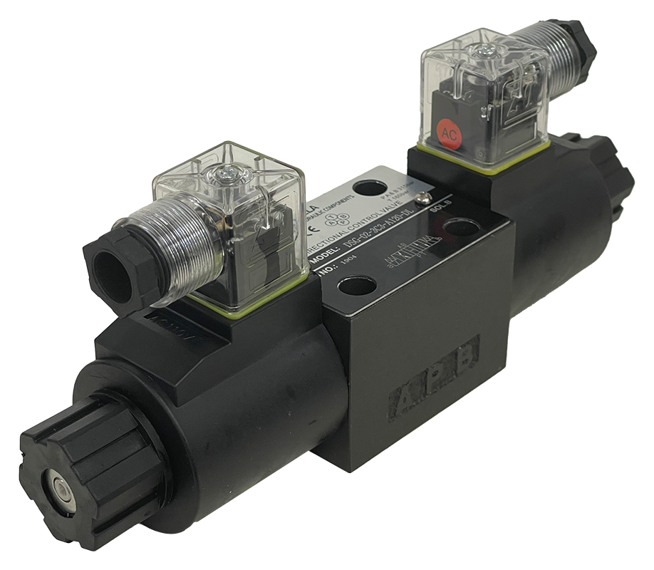 DSG-02-3C3-A120-DL|D03 valve, 3 position, all ports open, 120VAC DIN connection