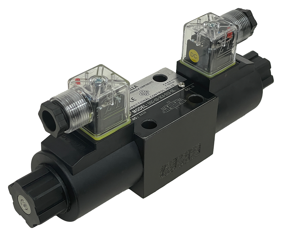 DSG-02-3C4-D12-DL|D03 valve, 3 position, AB to T P port closed 12VDC DIN connection