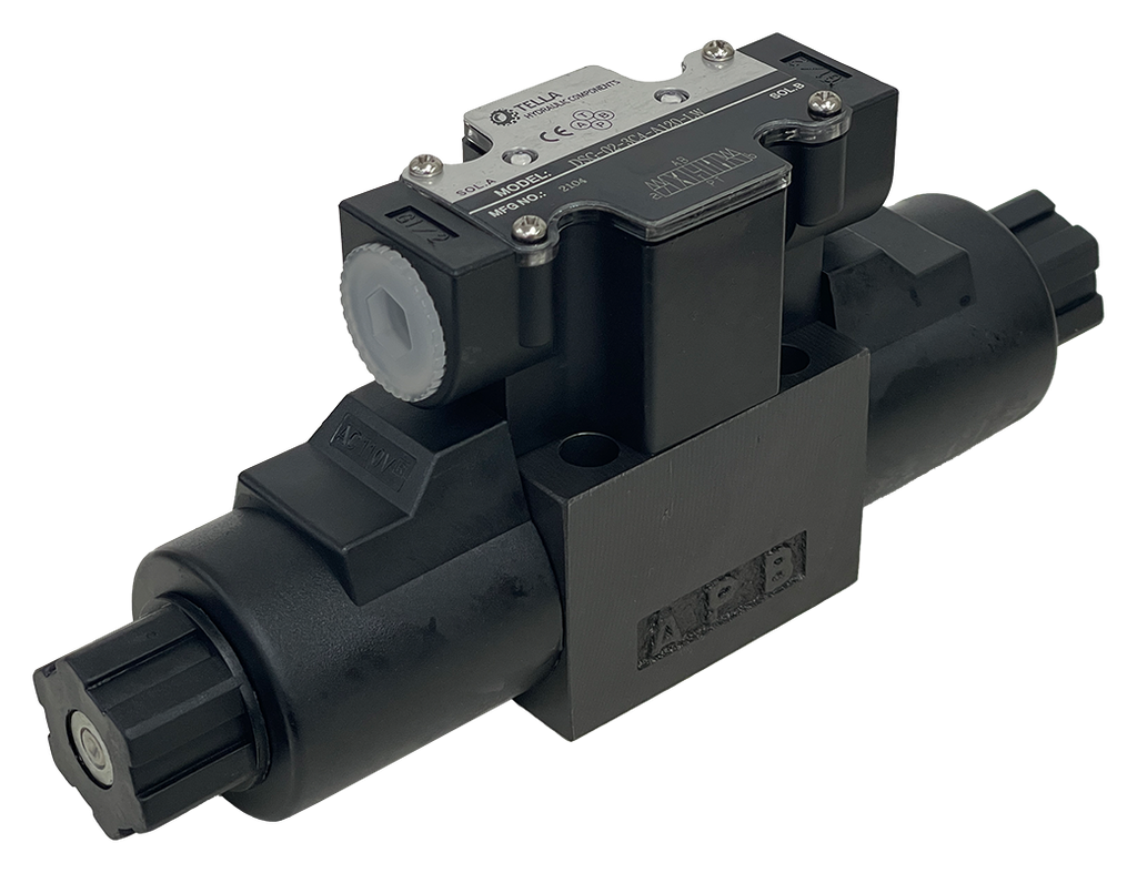 DSG-02-3C4-A120-LW|D03 valve, 3 position, AB to T P port closed 120VAC wire box