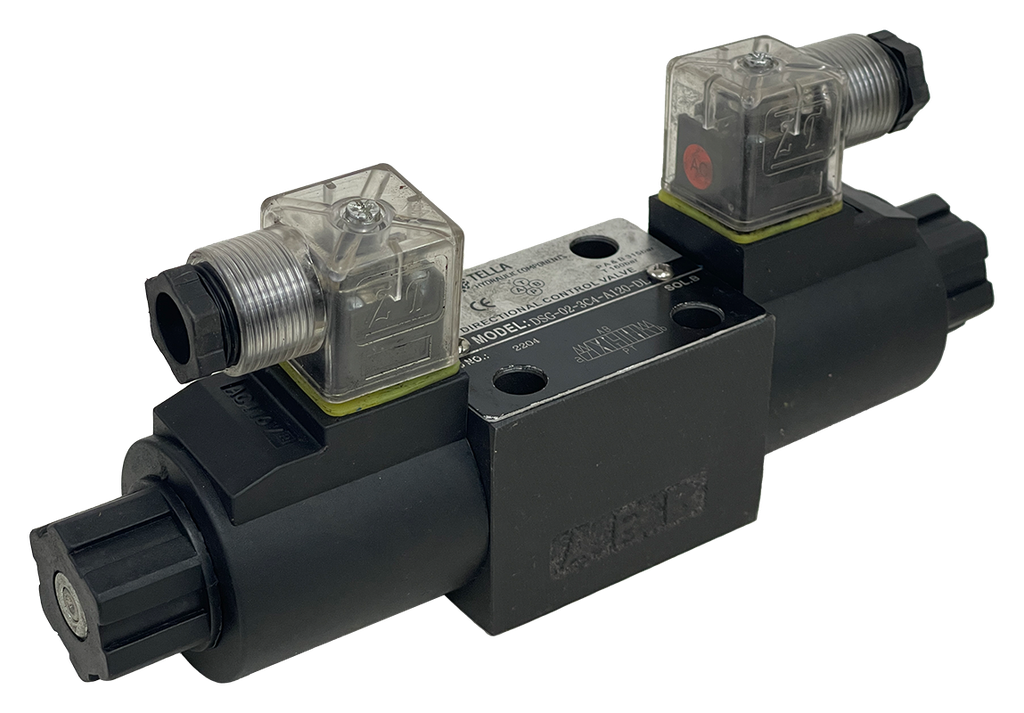 DSG-02-3C4-A120-DL|D03 valve, 3 position, AB to T P port closed 120VAC DIN connection
