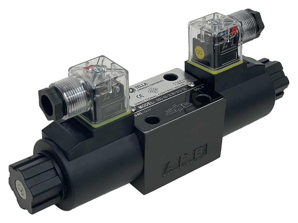 DSG-02-3C60-D12-DL|D03 valve, 3 position, P to T A and B closed 12VAC DIN connection