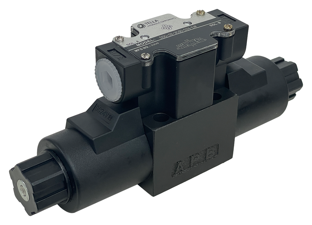 DSG-02-3C60-D24-LW|D03 valve, 3 position, P to T A and B closed 24VDC wire box