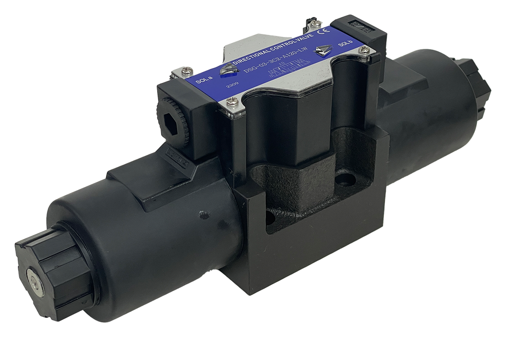 DSG-03-3C2-A120-LW|D05 Closed center valve 120VAC terminal box