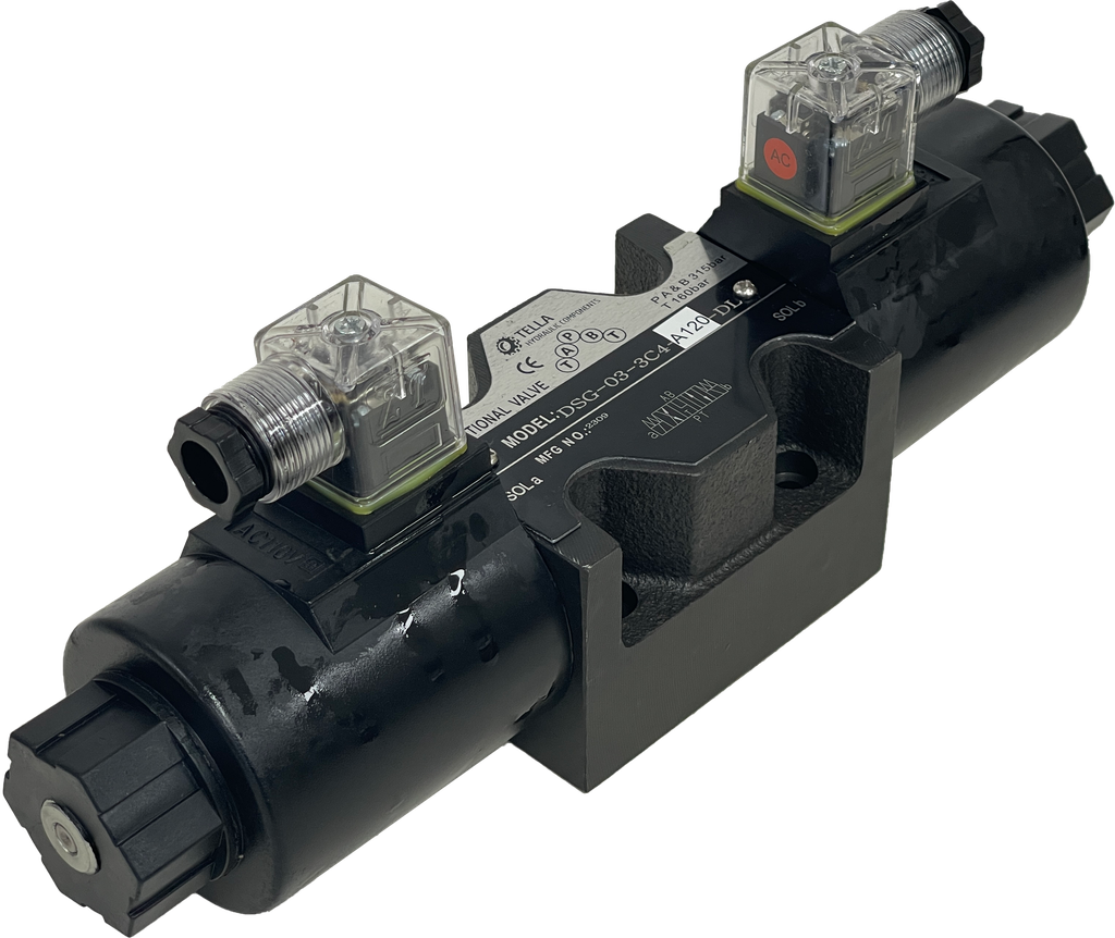 DSG-03-3C4-A120-DL|D05 AB to T 3 position valve 120VAC, DIN
