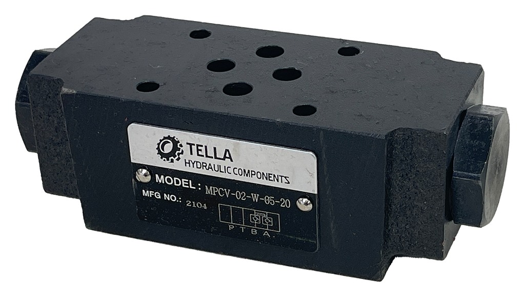 MPCV-02-W-05-20|D03 Pilot Operated Check Valve A and B Ports
