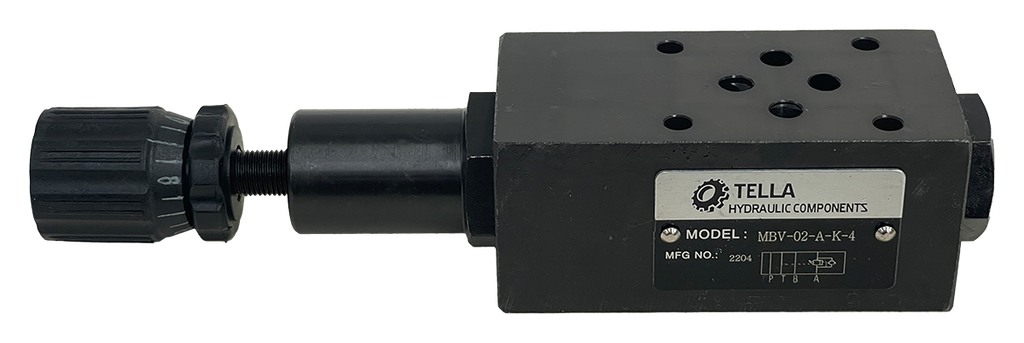 MBV-02-A-K-4|D03 counter balance valve A-Port