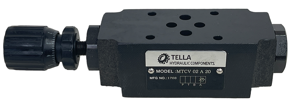 MTCV-02-A-20|D03 Flow Control Valve Meter Out - A Port