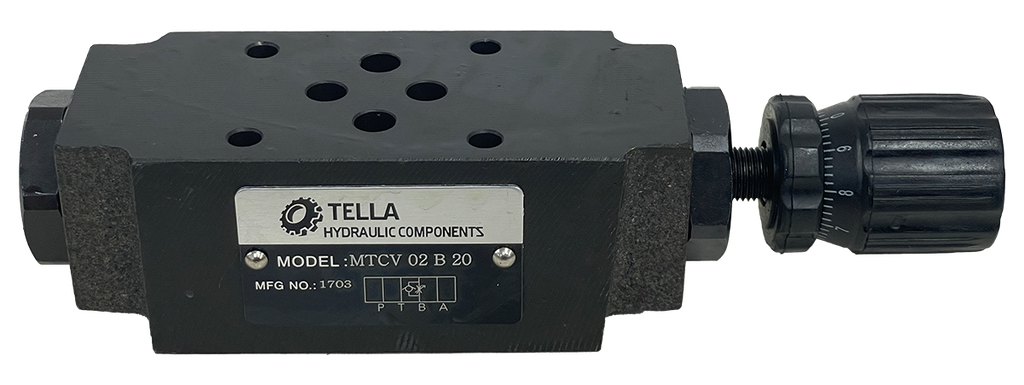 MTCV-02-B-20|D03 Flow Control Valve Meter Out - B port