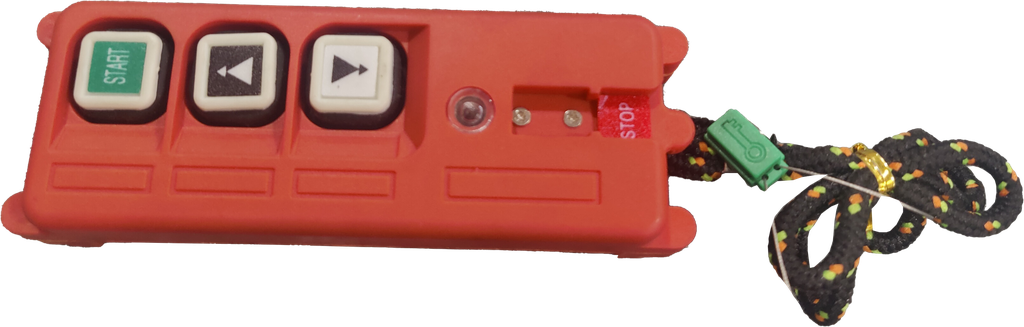 F21 - 2S TX|"Function: 2 single-speed buttons Frequency: UHF 420-450mhz Transmitter Function: single-speed, 2 buttons IP Class: IP65 Temperature: -35℃~+40℃ Housing: Reinforced nylon plastic Distance: >=100 meters / can be customized to 300 meters Voltage: DC/AC 12-24V, 24~48V,24-264V,110~460V"
