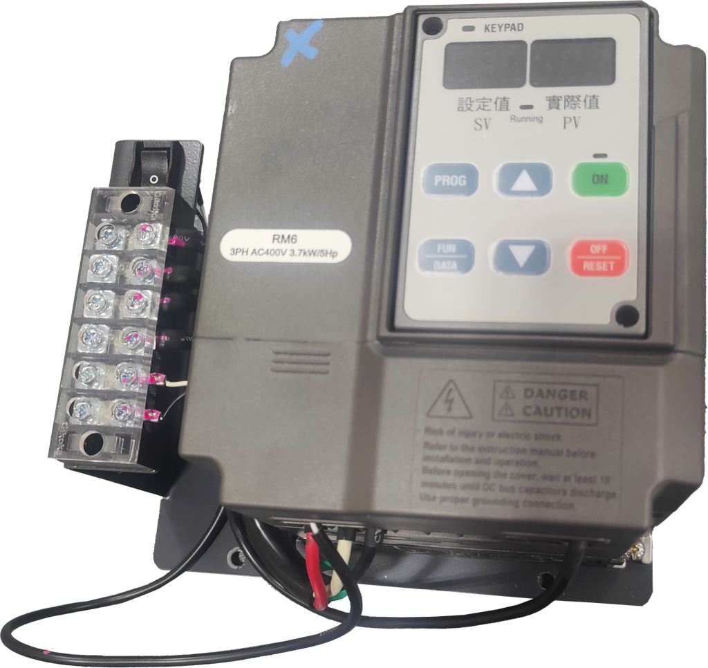 5E00994|inverter control unit (including wires) for
3.7 kw (5hp) motor / 480VAC / 16cc pump / 3000 psi