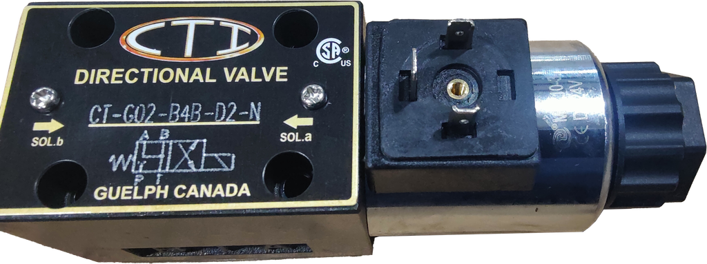 CT-G02-B4B-D2-N|D03 valve, 2 position, 24VDC DIN valve