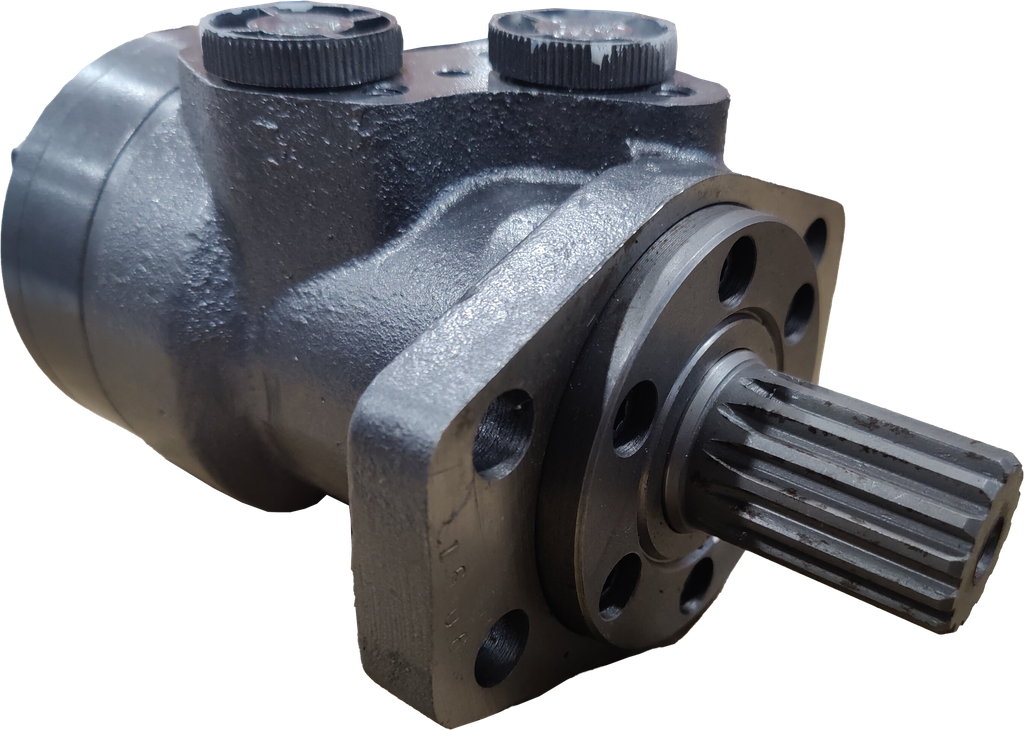 SMRS-05-A-08-D-2-C-A|125 CC SAE A mount motor with 1.25" 14T splined shaft #10 orb offset ports 