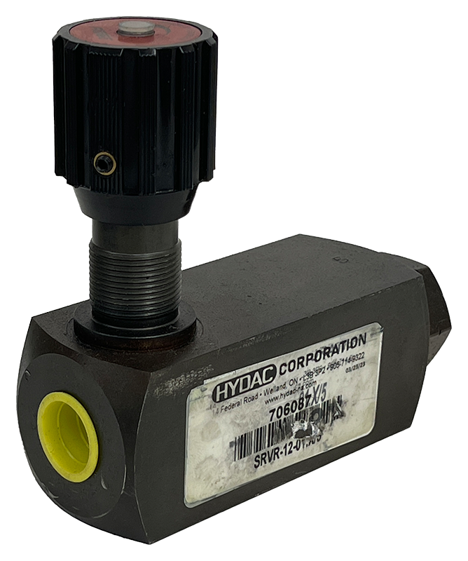 SRVR-12-01.X/5|1/2" NPT Hydac pressure compensated flow control valve   carbon steel
