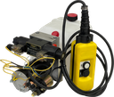 Double acting power unit, 0.5cc/rev-3000 psi relief setting- 12VDC motor, D03 Valve, 1Gal plastic tank, 2 button pendant.