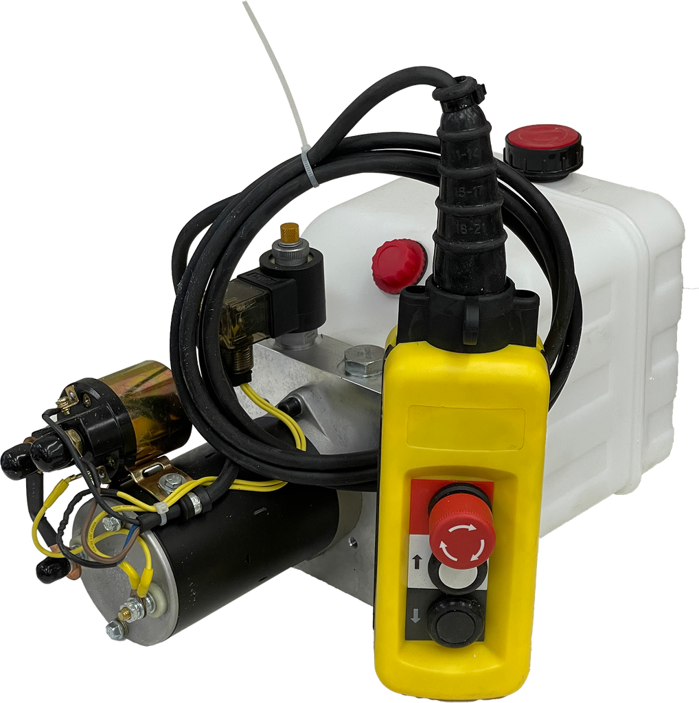 Power Unit Single Acting- 0.5 cc/rev - 2500 psi relief setting - 12 VDC (PU12BX-03-2500-C-A2)