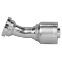 4429-24-24 1-1/2" 22° NON-SKIVE CRIMP COUPLING ELBOW WITH 2.38" SAE CODE 61 FLANGE