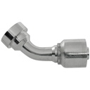 4449C-20-16 1" 45° NON-SKIVE CRIMP COUPLING ELBOW WITH 2.13" CAT STYLE FLANGE