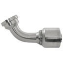 4469-24-24 1-1/2" 60° NON-SKIVE CRIMP COUPLING ELBOW WITH 2.38" SAE CODE 61 FLANGE