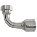 4499C-20-16 1" 90° NON-SKIVE CRIMP COUPLING ELBOW WITH 2.13" CAT STYLE FLANGE