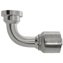 4499H-24-24 1-1/2" 90° NON-SKIVE CRIMP COUPLING ELBOW WITH 2.50" SAE CODE 62 FLANGE