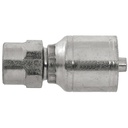 42029-04-04 1/4" NON-SKIVE CRIMP COUPLING WITH 1/2-27 FEMALE GREASE THREAD