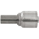 42061-15-08 1/2" NON-SKIVE CRIMP COUPLING WITH 15 MM METRIC DIN 2353 STANDPIPE