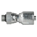 4211X-12-12 3/4" NON-SKIVE CRIMP COUPLING WITH 1-1/16-12 LIVE MALE SWIVEL O-RING BOSS THREAD