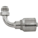 4292-06-06 3/8" 90° NON-SKIVE CRIMP COUPLING ELBOW WITH 5/8-18 MALE INVERTED FLARE THREAD