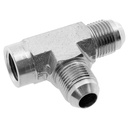 15T85-20-20 1-5/8-12 MALE JIC 37° FLARE X 1-1/4" FEMALE PIPE (NPTF) RUN TEE