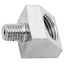 1648GR-01-02 1/4-28 TAPER MALE GREASE THREAD TO 1/8" FEMALE PIPE (NPTF) 45° STEEL ELBOW